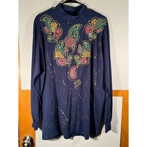 Vintage Decosport‎ 50/50 Custom Ugly Gold Long Sleeve Shirt USA Adult XL